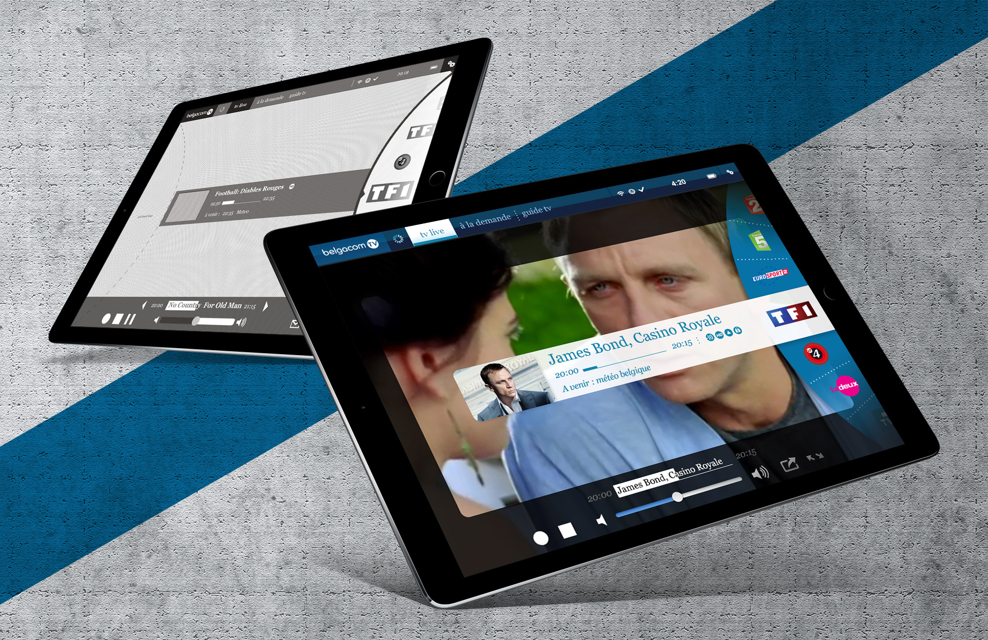 Belgacom TV Partout – Architecture d'information, ergonomie et UX Design de la 1ère version de l'app Proximus TV
