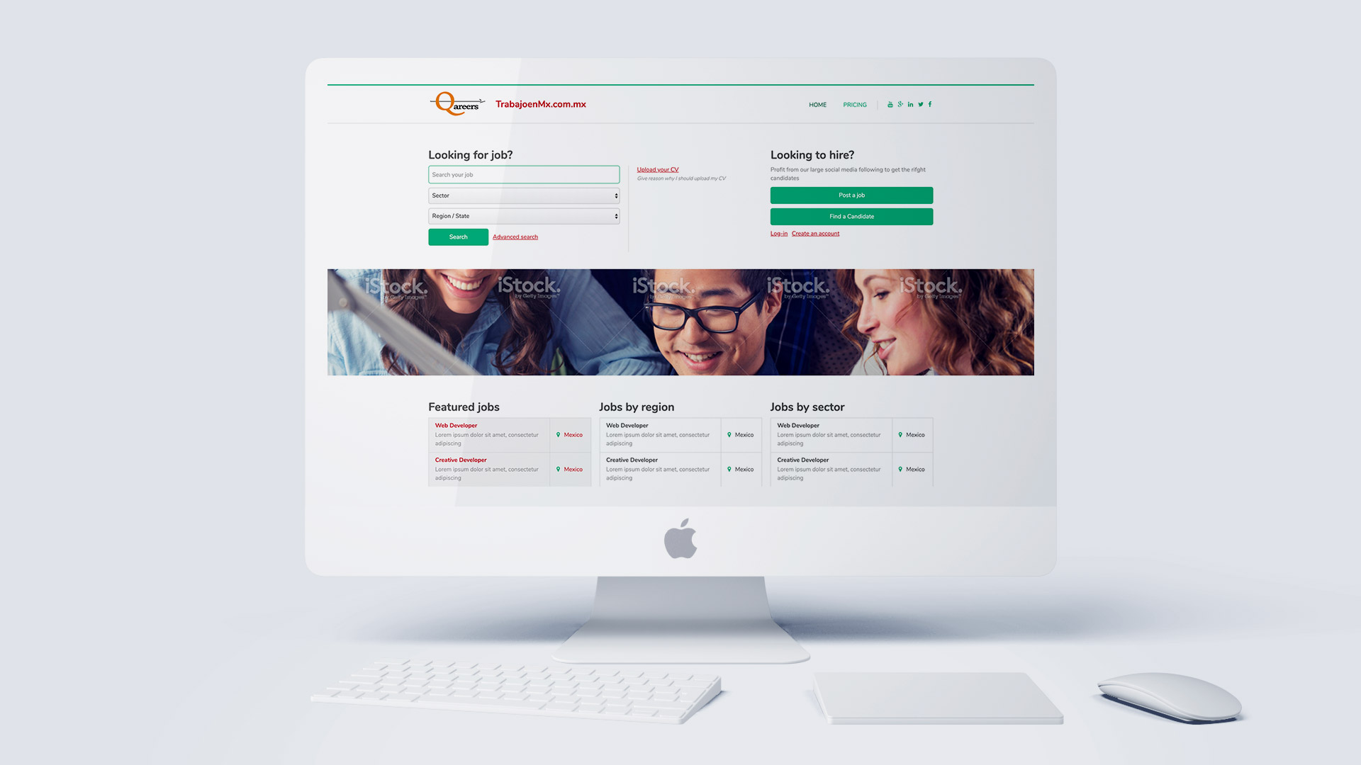 Qareers – Design et intégration du site de recherche d'emploi pour l'Amérique Latine