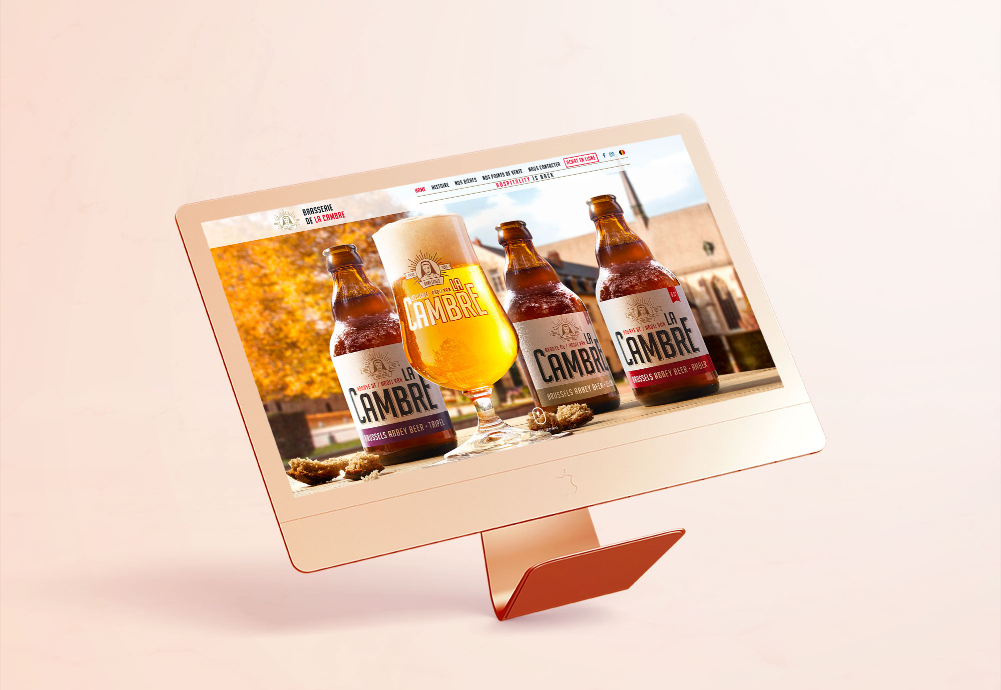 Brasserie de La Cambre – Création du site vitrine de la bière de La Cambre