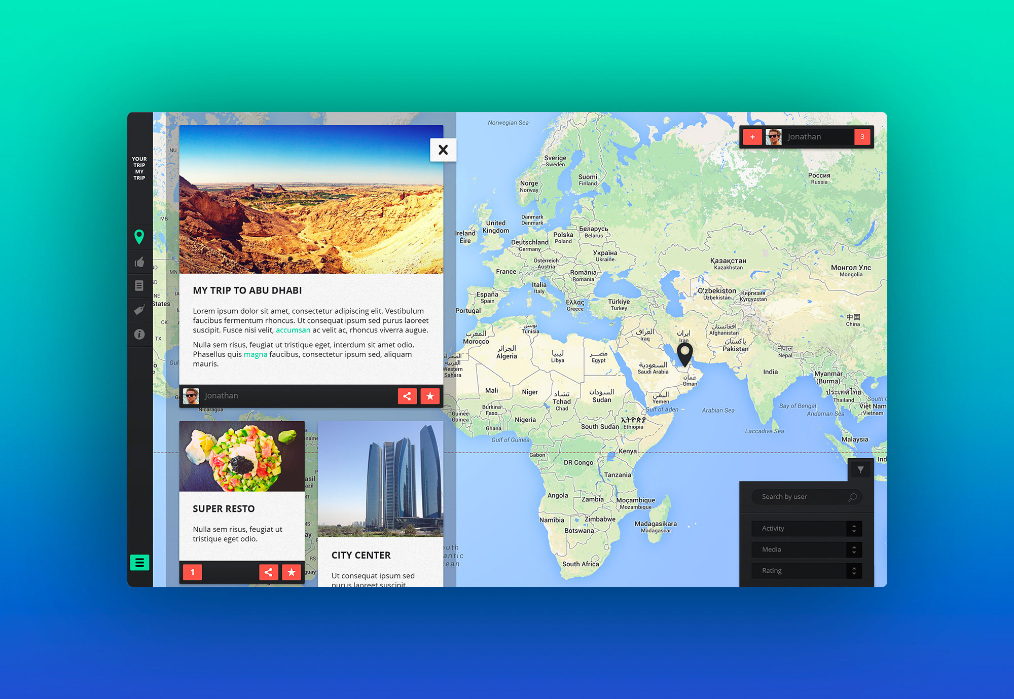Your Trip My Trip – UX Design pour une application de voyage