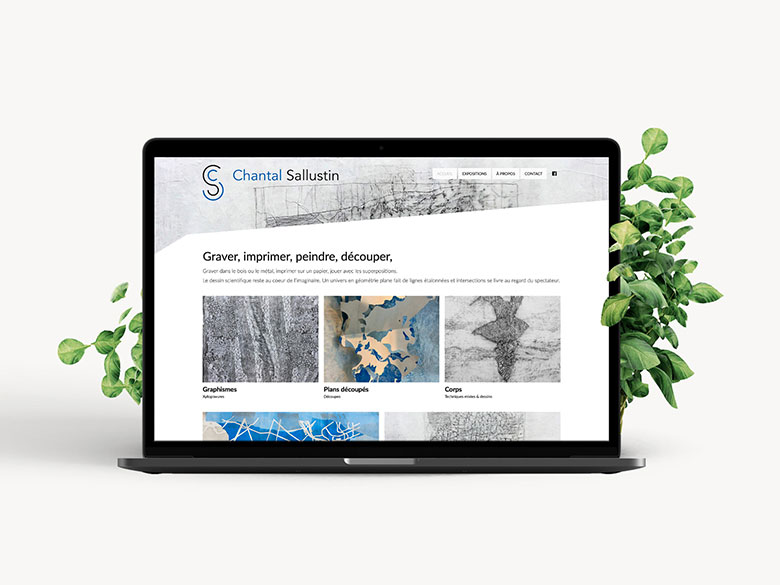 Chantal Sallustin – Site internet pour artiste
